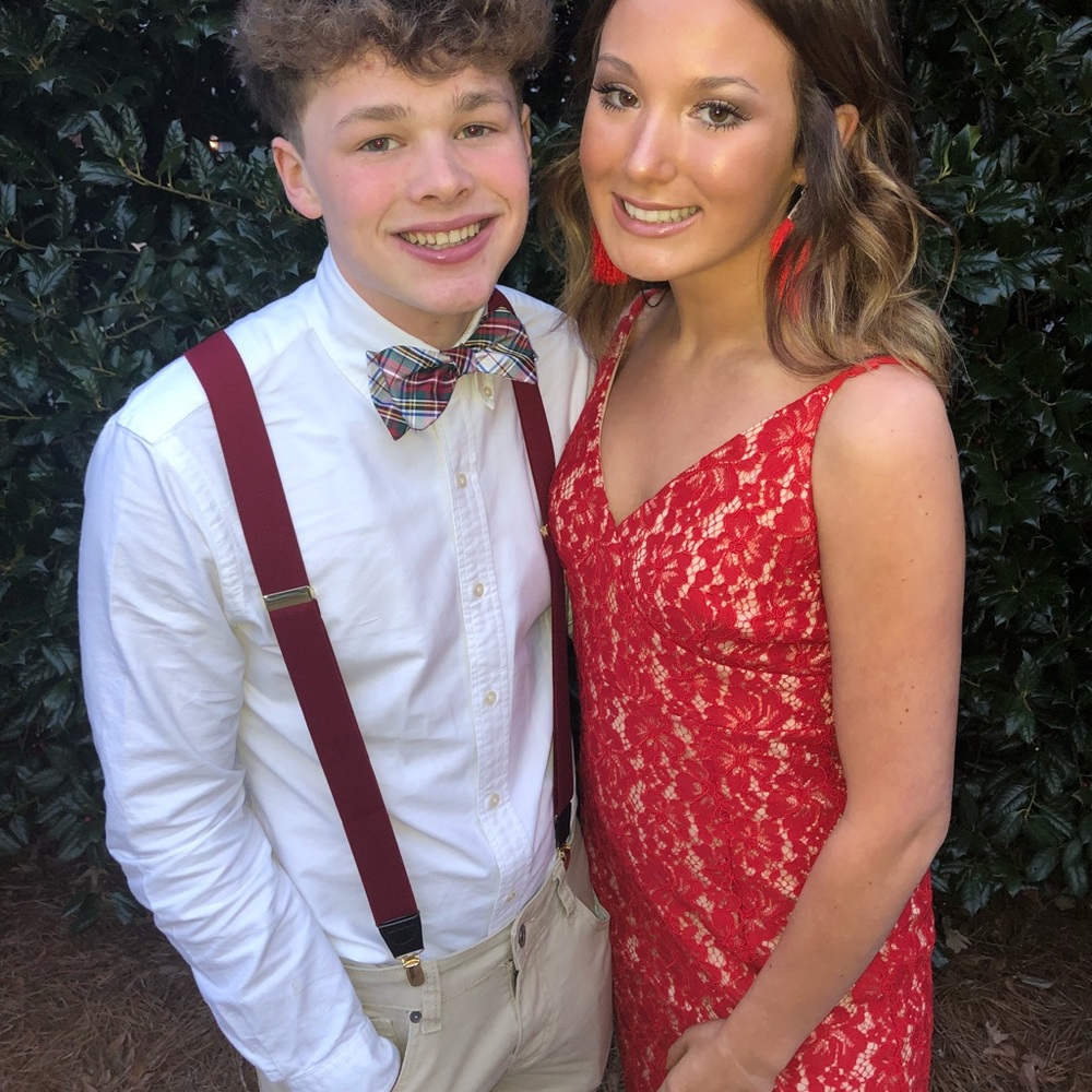 Red sadies dress, worn once